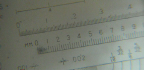 Ball-pressure Test - reading of dipression formed, magnified 10 times